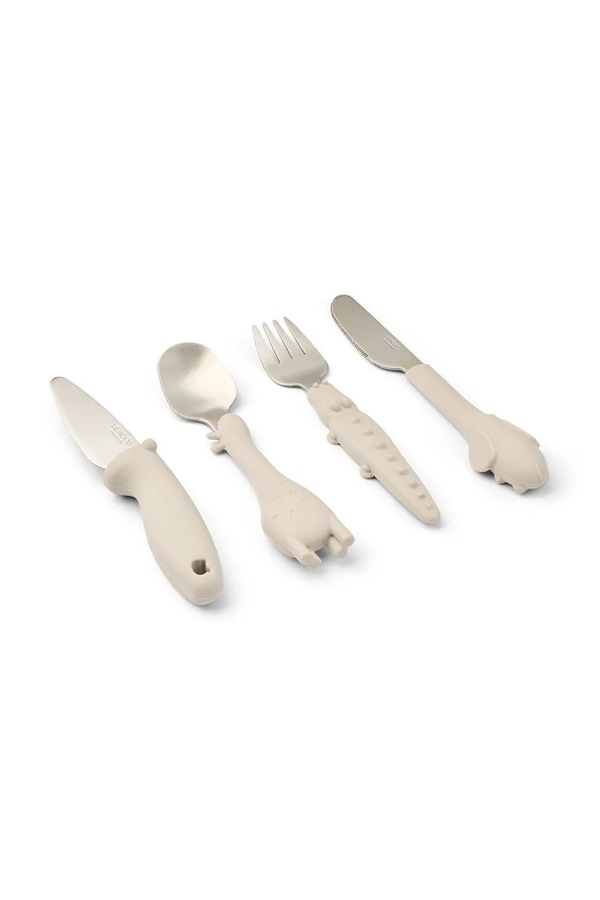 Набір столових приборів дитячий Liewood Diella Cutlery Set колір бежевий