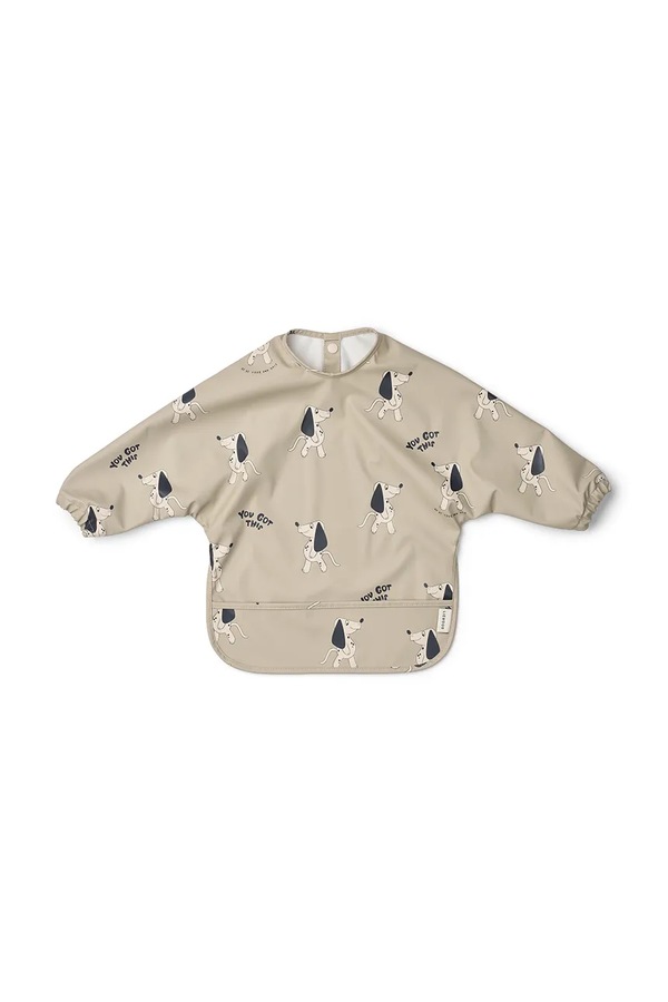 Слинявчик дитячий Liewood Merle Printed Cape Bib колір сірий фото 2