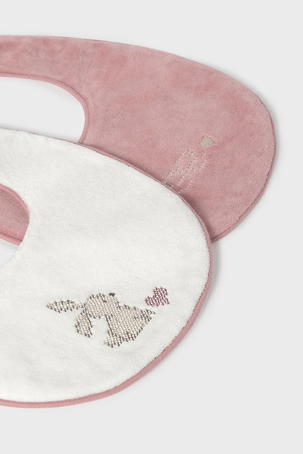 Слюнявчик для младенцев 2 шт. Mayoral Newborn цвет розовый