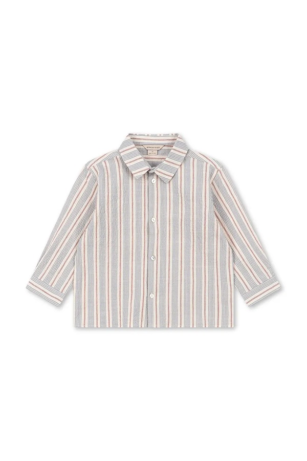 Сорочка дитяча бавовняна Konges Sløjd ELLIOT LS SHIRT GOTS колір барвистий