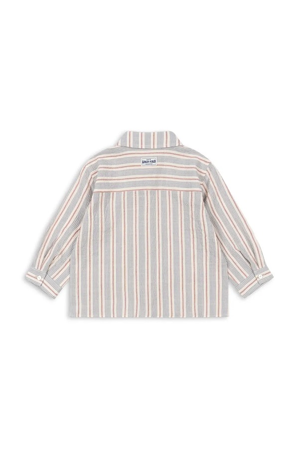 Сорочка дитяча бавовняна Konges Sløjd ELLIOT LS SHIRT GOTS колір барвистий фото 2