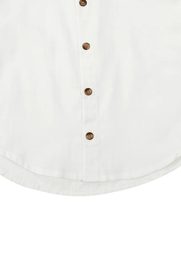 Сорочка дитяча бавовняна Donsje Chee Shirt колір білий фото 4