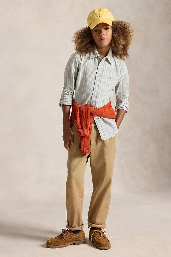 Сорочка "оксфорд" дитяча бавовняна Polo Ralph Lauren колір сірий фото 3