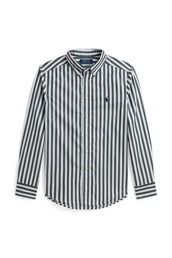 Сорочка дитяча бавовняна Polo Ralph Lauren колір темно-синій