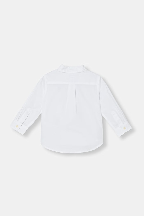 Сорочка для немовлят бавовняна Polo Ralph Lauren колір білий