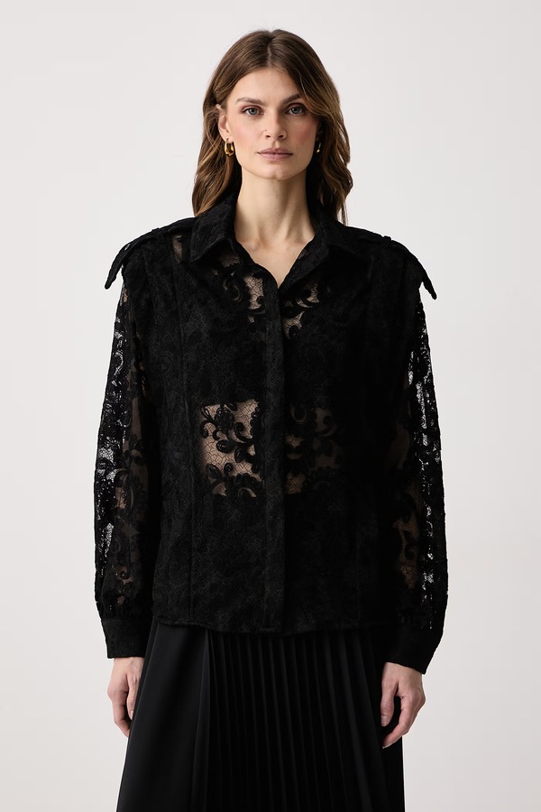 Сорочка жіноча з віскозою Haveone колір чорний
