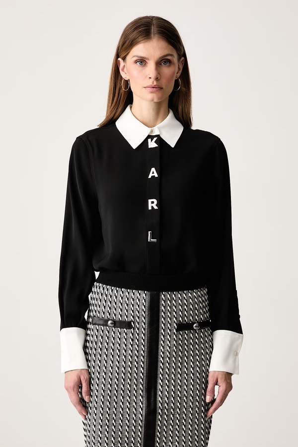 Сорочка жіноча Karl Lagerfeld колір чорний