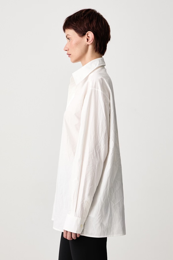 Сорочка жіноча бавовняна MM6 Maison Margiela колір білий фото 4