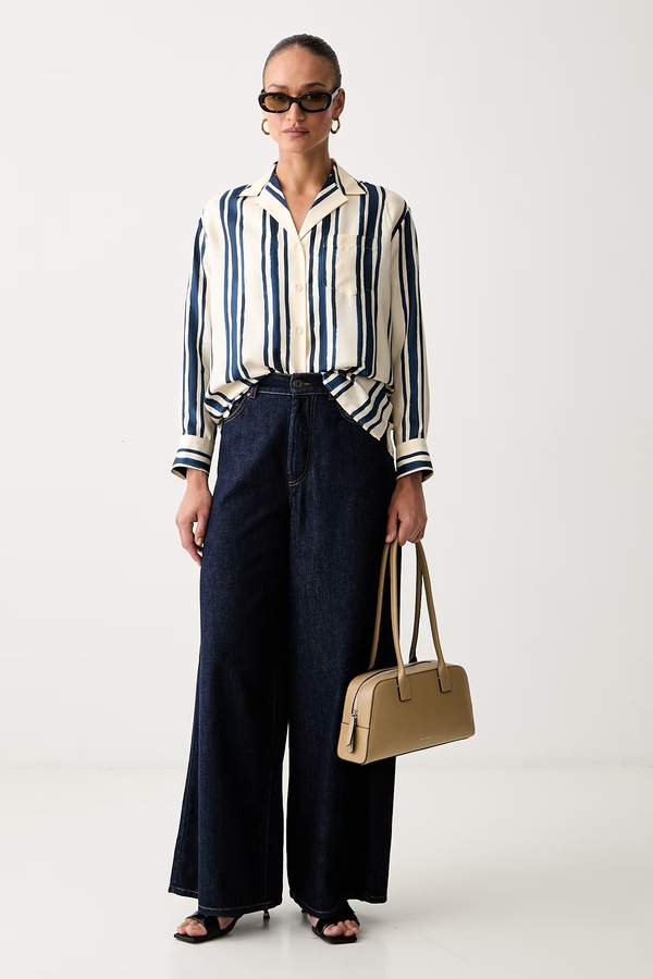 Рубашка женская шелковая Weekend Max Mara WKDCORONA цвет темно-синий