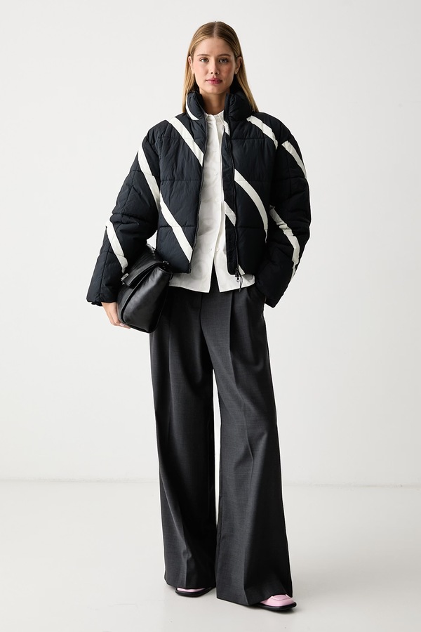 Сорочка жіноча бавовняна Marimekko колір бежевий фото 2