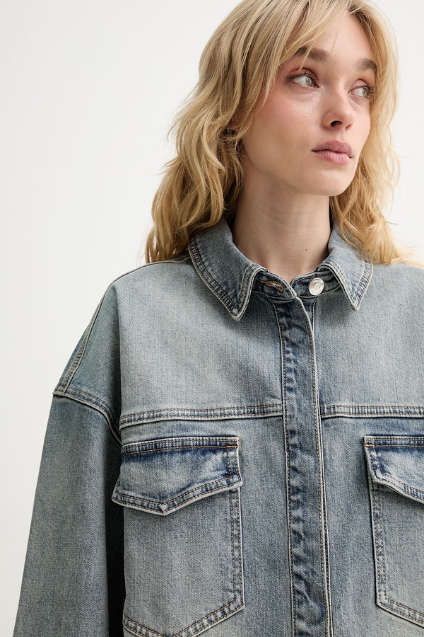 Сорочка жіноча джинсова Gestuz GZnoma колір блакитний фото 4