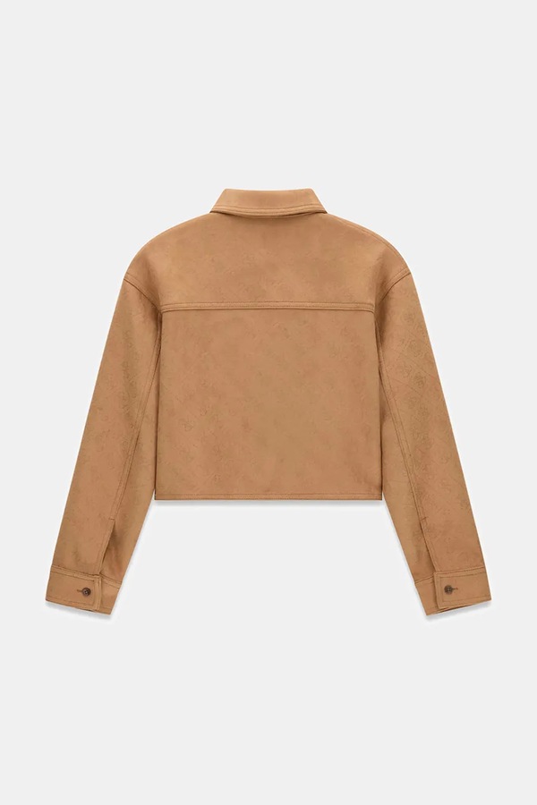 Рубашка детская хлопковая с эластаном Guess цвет коричневый