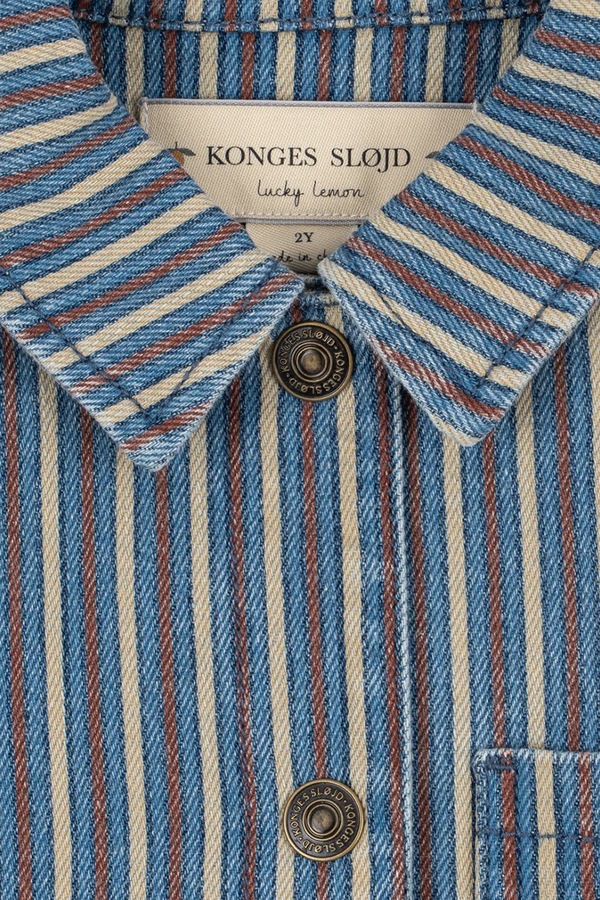 Сорочка дитяча бавовняна Konges Sløjd MAGOT SHIRT GOTS колір блакитний фото 3