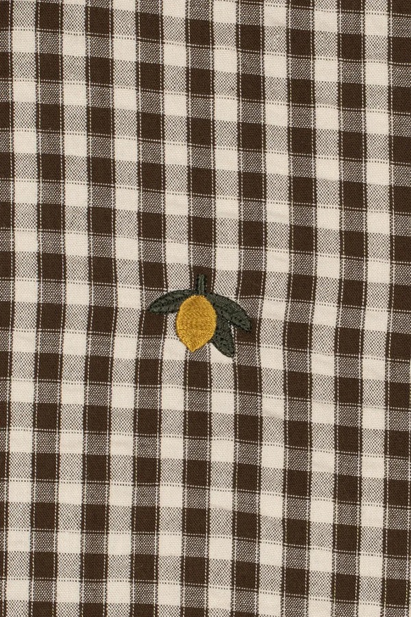 Сорочка дитяча бавовняна Konges Sløjd KIM LS SHIRT GOTS колір коричневий фото 4