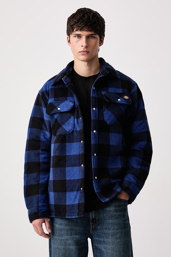Куртка-сорочка чоловіча Dickies колір блакитний