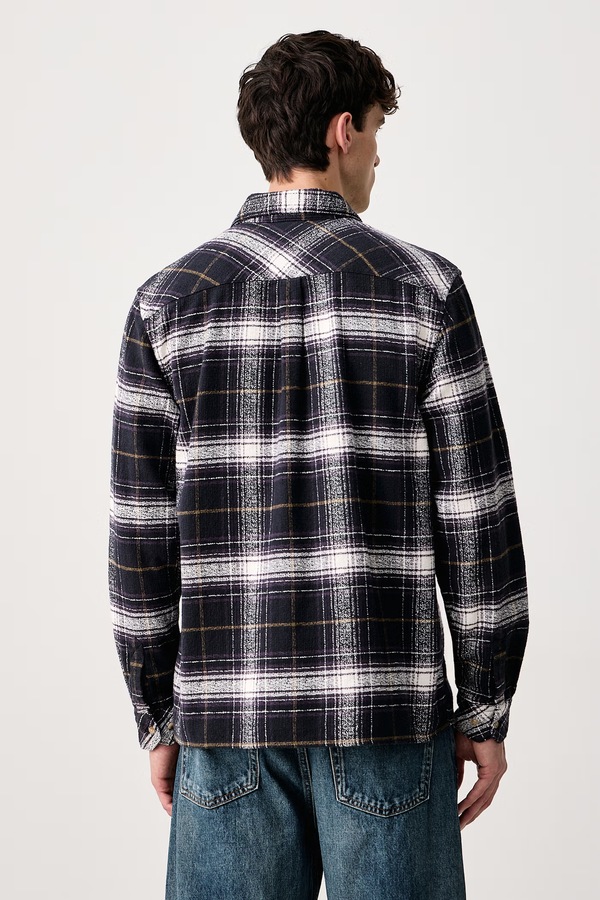 Сорочка чоловіча бавовняна Barbour Kidson колір фіолетовий фото 2