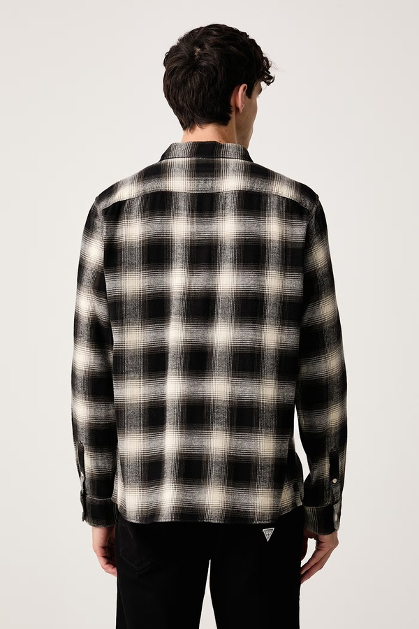 Сорочка чоловіча бавовняна AllSaints BASELINE колір зелений фото 2