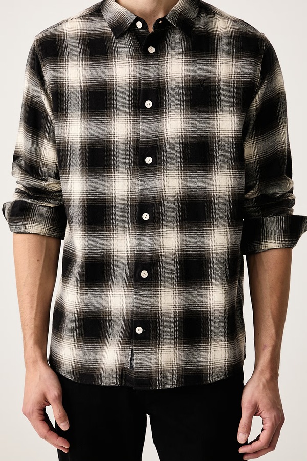 Сорочка чоловіча бавовняна AllSaints BASELINE колір зелений фото 4