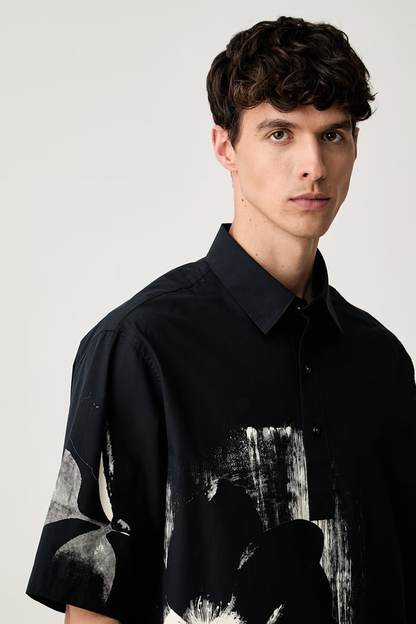 Сорочка чоловіча бавовняна Armani Exchange колір темно-синій фото 4