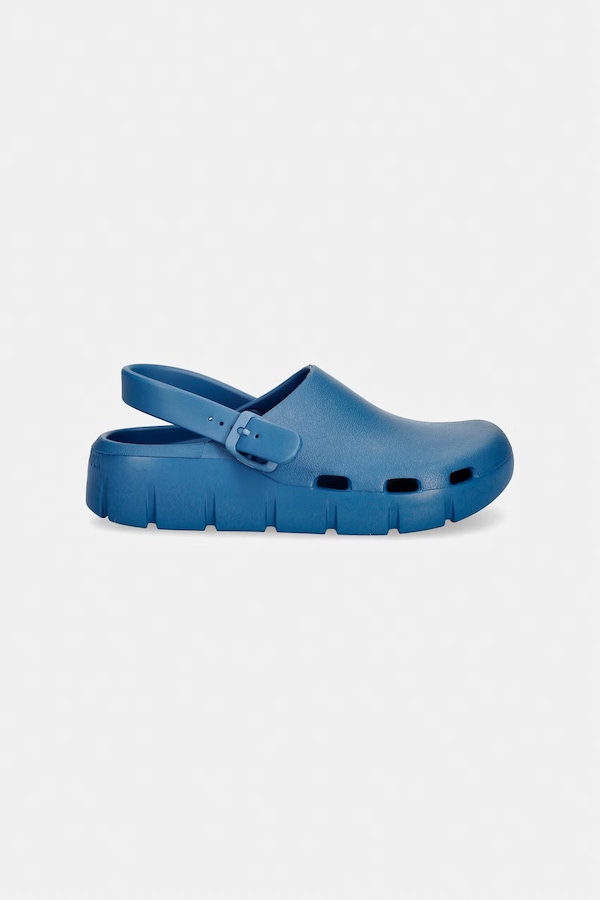 Шльопанці мюлі дитячі Birkenstock Birki-Flow колір блакитний