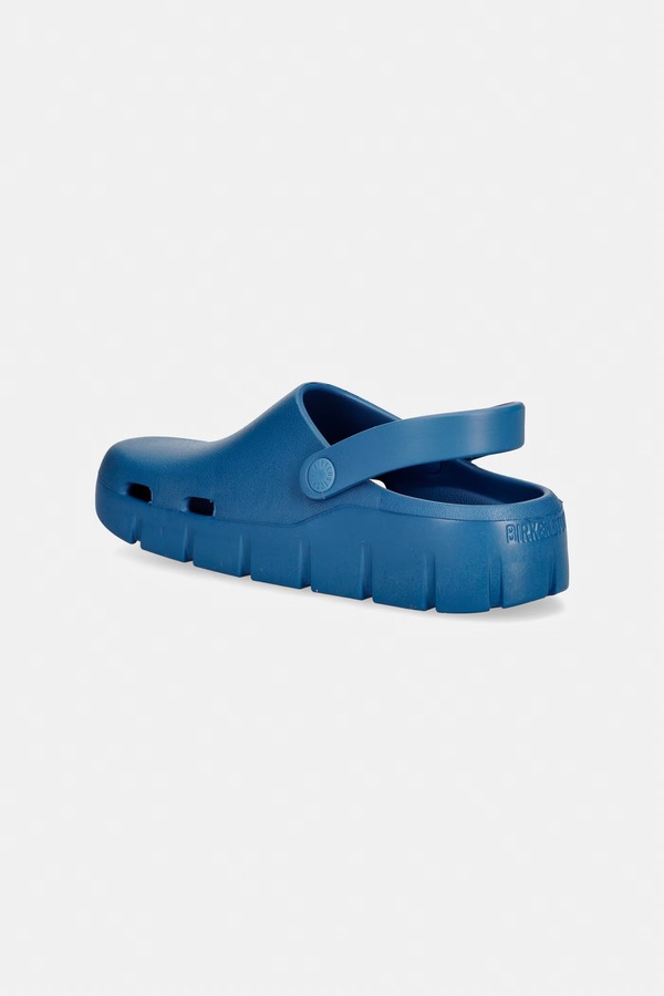 Шльопанці мюлі дитячі Birkenstock Birki-Flow колір блакитний фото 2