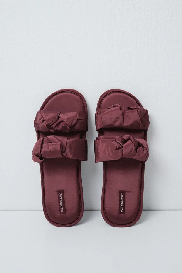 Тапочки на плоском каблуке женские women'secret FF ROSE SLPRS