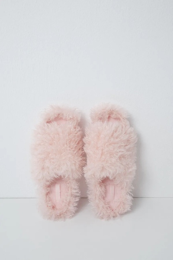 Капці жіночі women'secret MMM FUR SLPRS PINK колір рожевий фото 3