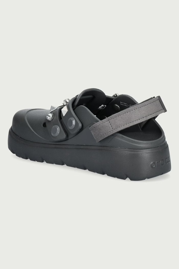 Шльопанці на платформі жіночі Crocs Loaferette Star Studded Clog колір сірий фото 2