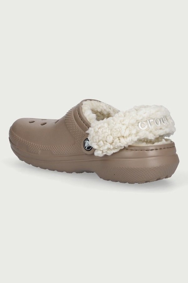 Капці жіночі Crocs Classic Fleece Lined Clog колір бежевий фото 2