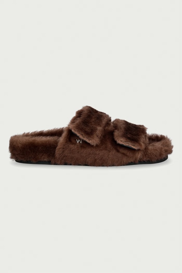 Шльопанці жіночі Weekend Max Mara колір коричневий фото 2