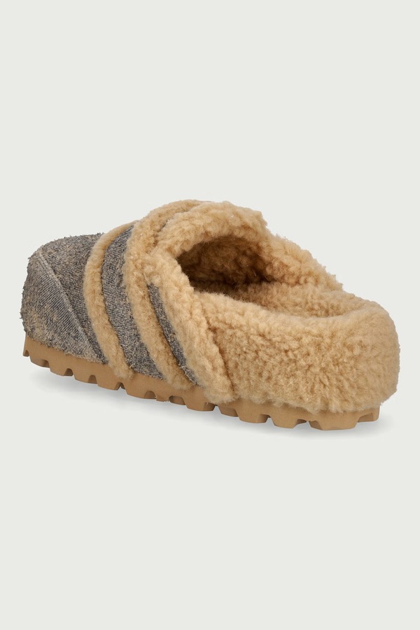 Шльопанці жіночі замшеві Inuikii Cozy Loafer Denim колір бежевий фото 3