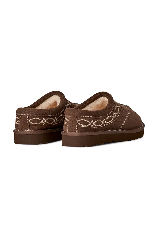 Капці жіночі замшеві UGG W Tasman Western колір коричневий фото 3