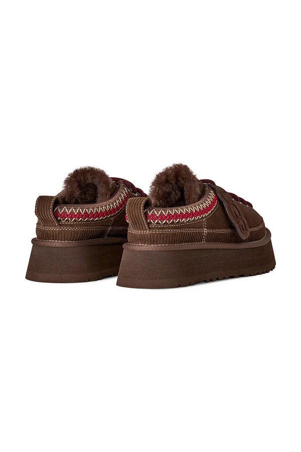 Капці жіночі замшеві UGG W Heritage Lace-Up Slipper колір коричневий фото 3