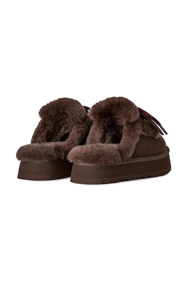 Капці жіночі замшеві UGG W Disquette Heritage колір коричневий фото 3