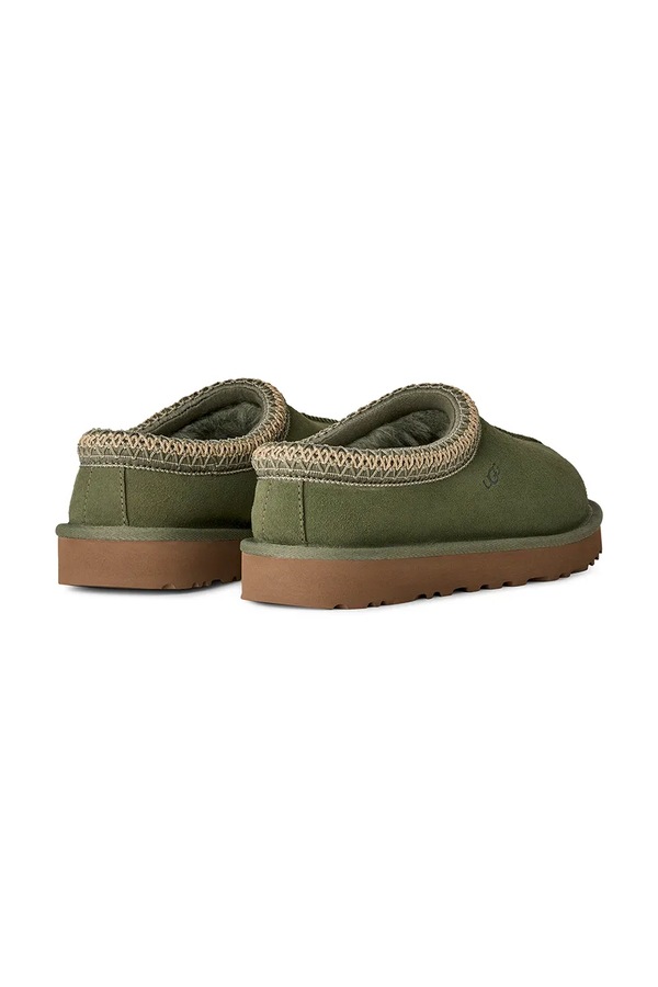 Капці жіночі замшеві UGG W Tasman II колір зелений фото 3