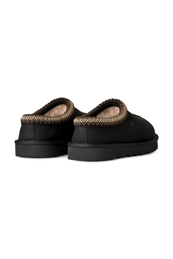 Капці жіночі шкіряні UGG W Tasman Nubuck колір чорний фото 2
