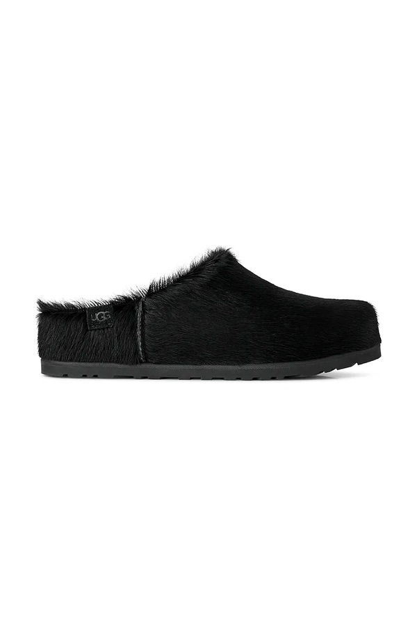 Шльопанці мюлі жіночі шкіряні UGG W Otzo Calf Hair Clog колір чорний