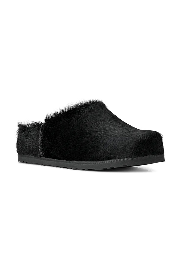 Шлепанцы мюли женские кожаные UGG W Otzo Calf Hair Clog цвет черный