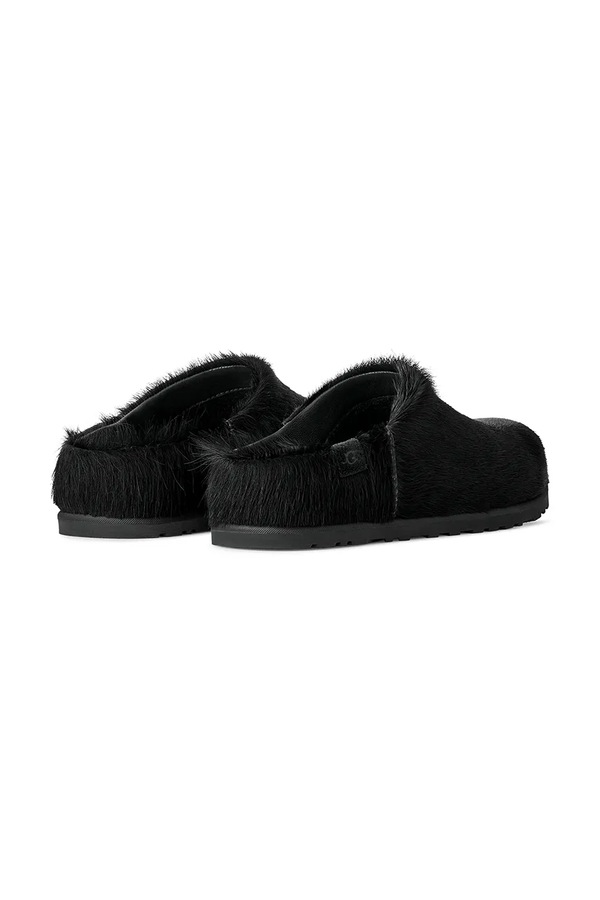Шлепанцы мюли женские кожаные UGG W Otzo Calf Hair Clog цвет черный фото 2