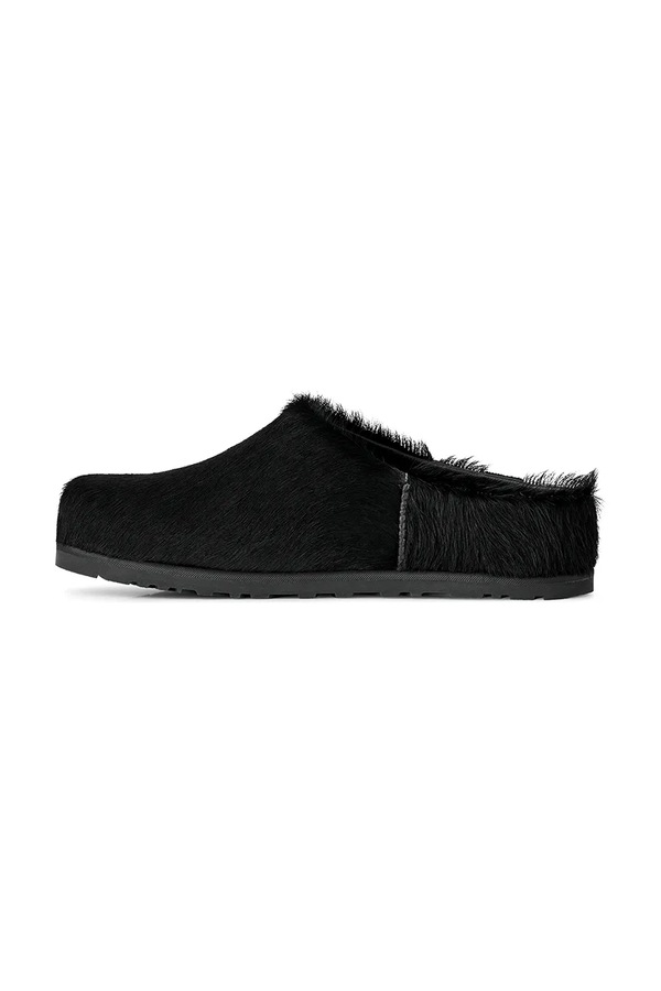 Шльопанці мюлі жіночі шкіряні UGG W Otzo Calf Hair Clog колір чорний фото 4
