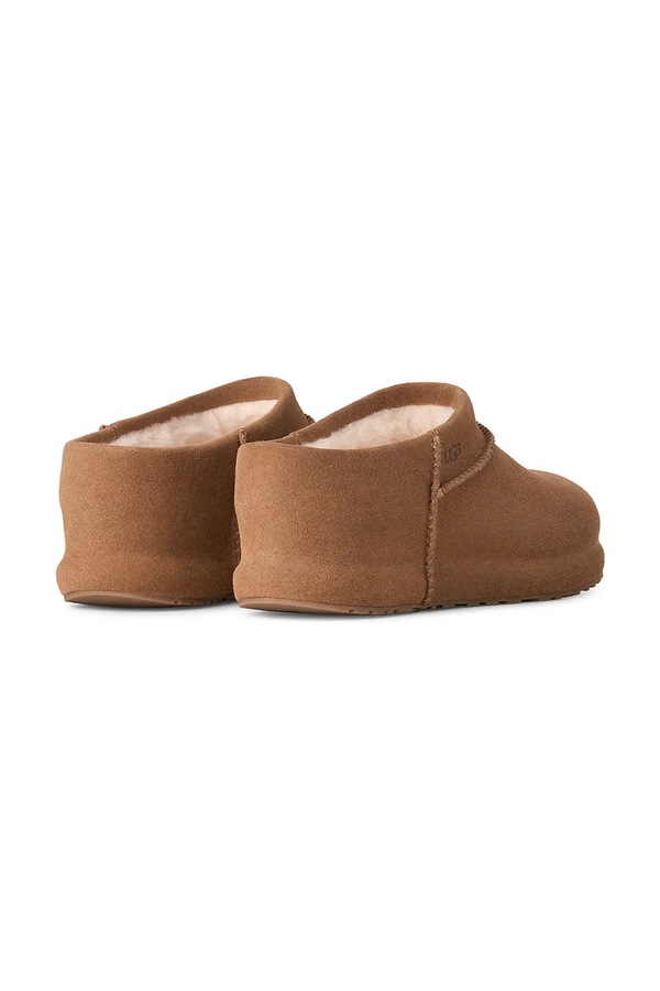 Капці жіночі замшеві UGG W Enwrap Clog колір коричневий фото 3