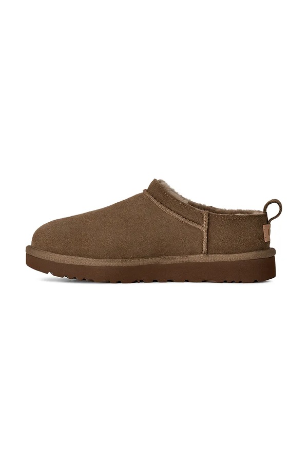 Капці жіночі замшеві UGG W Classic Micro колір коричневий фото 4