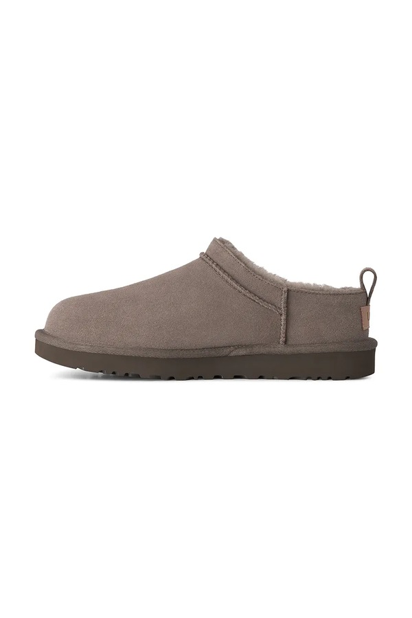 Капці жіночі замшеві UGG W Classic Micro колір коричневий фото 4
