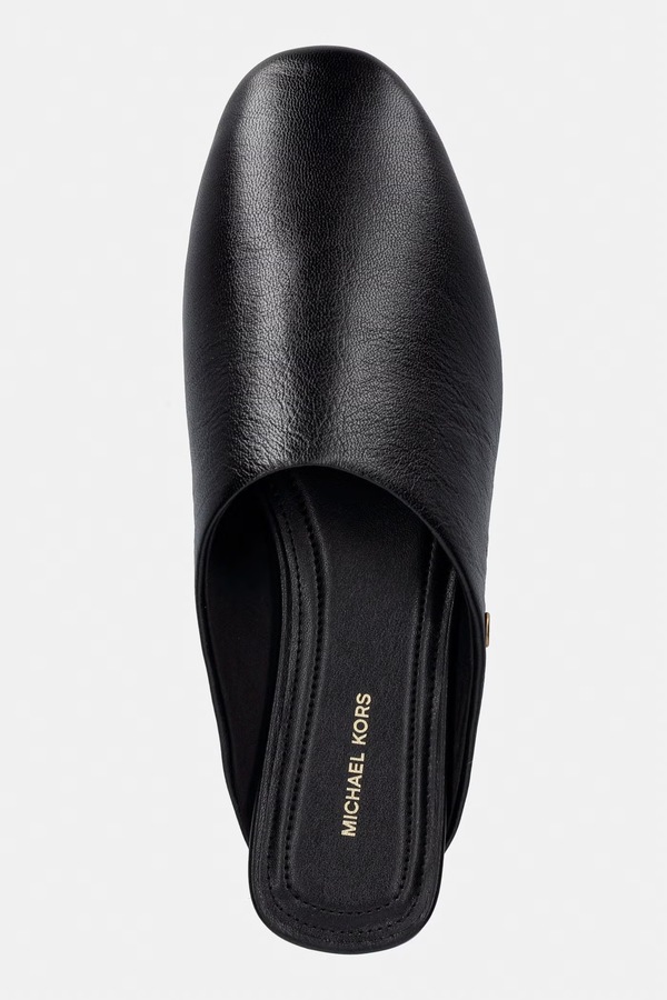 Шльопанці мюлі жіночі шкіряні MICHAEL Michael Kors Cady Mule колір чорний фото 4