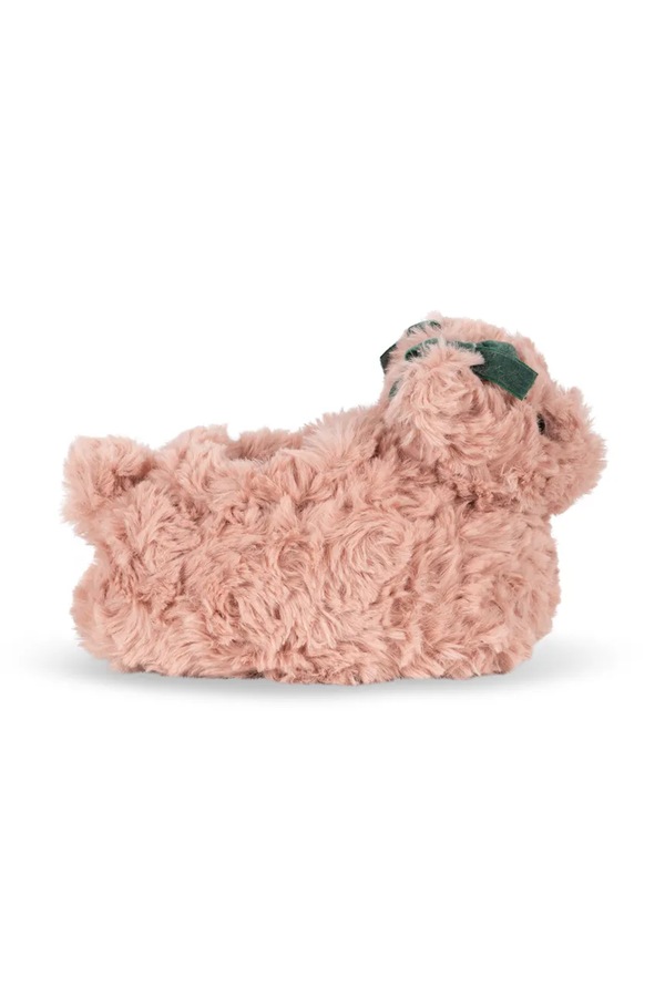 Капці дитячі з м'якого матеріалу Konges Sløjd TEDDY FOOTIES колір рожевий фото 2