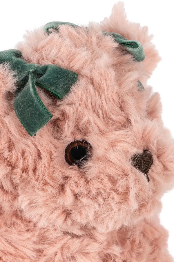 Капці дитячі з м'якого матеріалу Konges Sløjd TEDDY FOOTIES колір рожевий фото 3