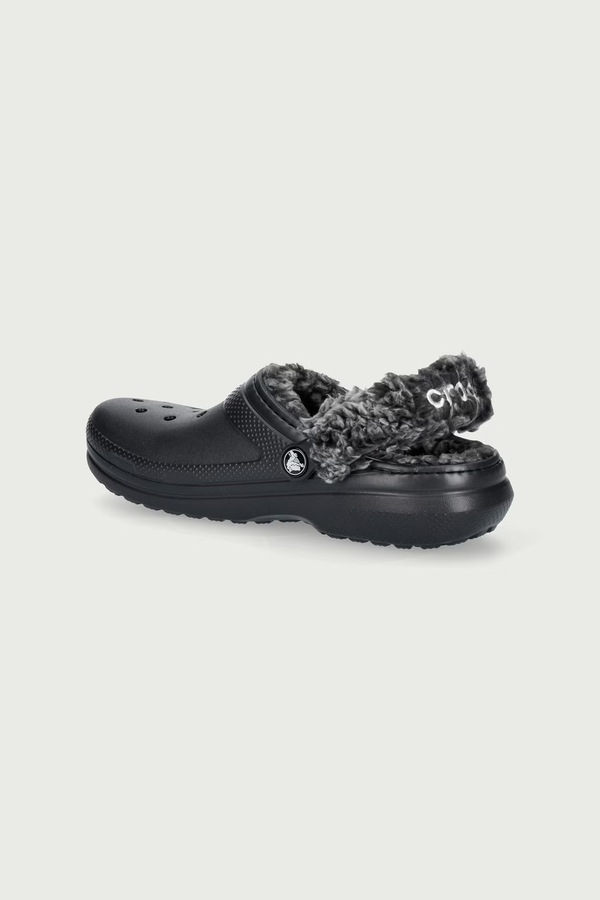 Шлепанцы детские Crocs CLASSIC FLEECE LINED CLOG цвет черный фото 2