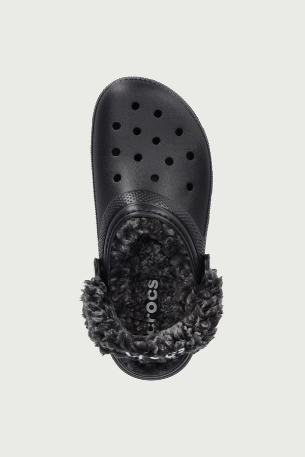 Шльопанці дитячі Crocs CLASSIC FLEECE LINED CLOG колір чорний фото 4