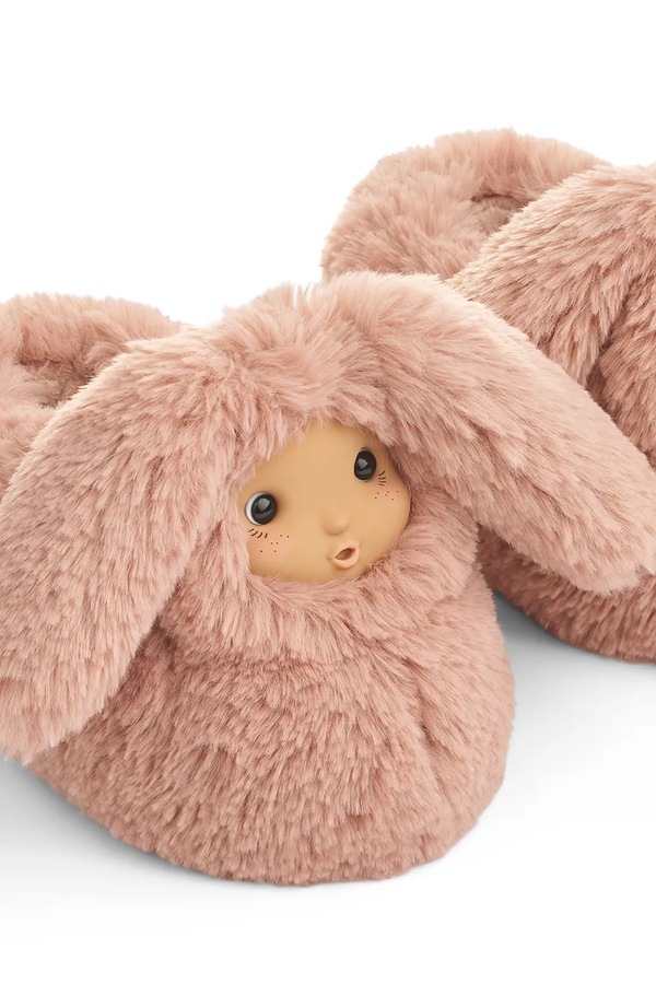 Капці дитячі Liewood Avalina Doll Plush Slipper колір рожевий фото 3