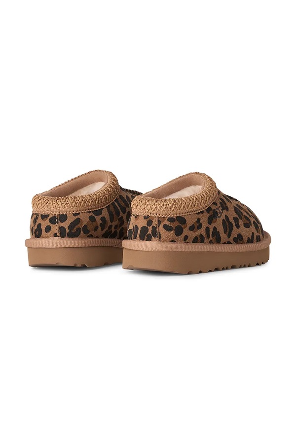 Капці дитячі замшеві UGG TASMAN ISPOTTED колір коричневий фото 2